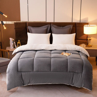 Tecido de cor sólida Oeko-Tex Comforter Edredon personalizável adolescente conjunto de roupas de cama gêmeas