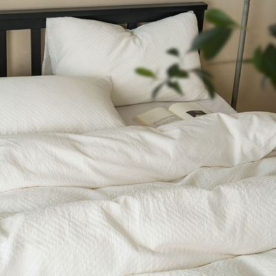 Set de algodão puro de quatro peças, de qualidade A, não branqueado, amigável para a pele da mãe e do bebé