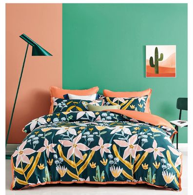 Conjunto de roupa de cama de designers vintage com 100% de algodão Conjunto de conforto personalizado