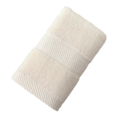 Toalha de banho branca personalizada 70*140cm 100% de algodão Toalha de hotel para casa de banho de luxo