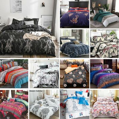 3PCS cores personalizadas Luxury Set de cobertor de cobertor 100% algodão Designers Set de cama