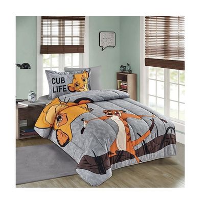 Casa 4PCS Conjunto Cartoons Carinhosos Impressos Crianças Cobertura de Cobertura Conjunto 100% Algodão Confortador de Cama