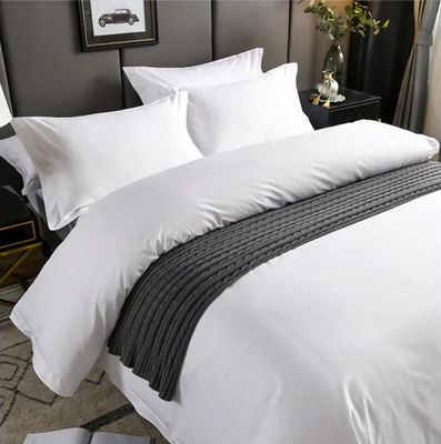 Capa de cobertor e lençol branco 100% de algodão para conforto de hotel de luxo