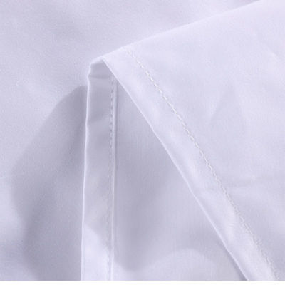 Capa de cobertor e lençol branco 100% de algodão para conforto de hotel de luxo