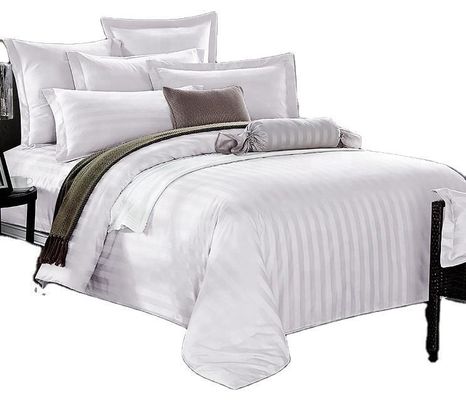 Roupas de cama de hotel almofada de apoio única dupla rainha rei algodão/CVC 40S 1 e 3cm Faixa