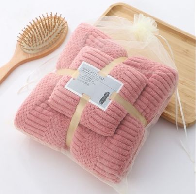 Toalha de banho de lã de coral espessa e macia perfeita para todas as idades