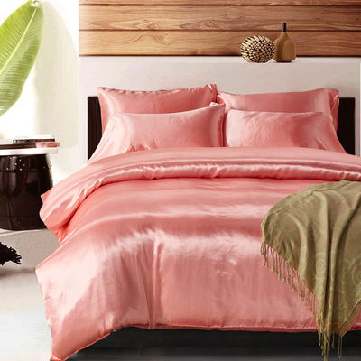 Conjunto de roupa de cama de seda personalizada com 3 peças de coberturas de cama King Size e 133 * 72 densidade de tecido