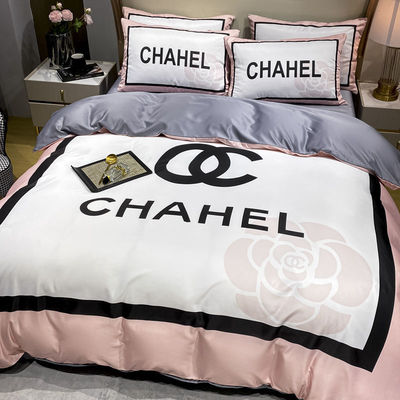 Kit de Casamento em Quatro Peças 100% Poliéster Impresso 3D Luxury King Size Set de Roupas de Cama para Você