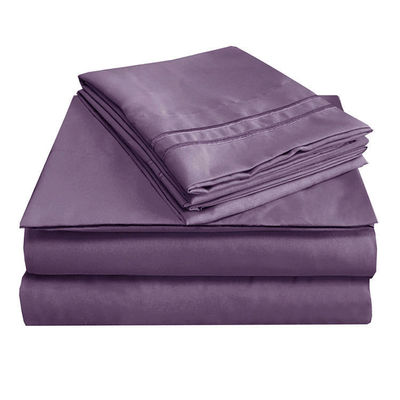 Set de lençóis de cama de enchimento de poliéster para coleções de roupas de cama Queen King