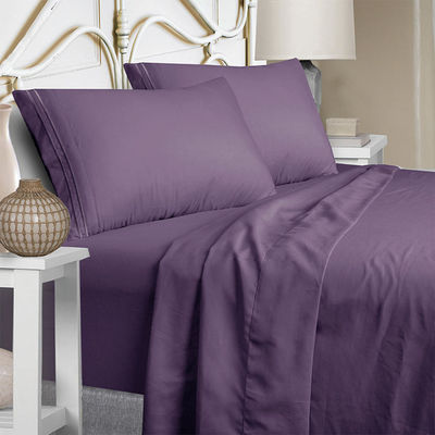 Set de lençóis de cama de enchimento de poliéster para coleções de roupas de cama Queen King