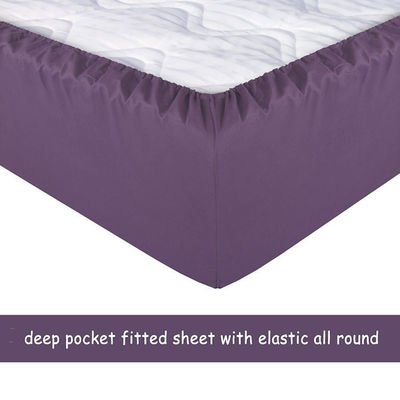 Set de lençóis de cama de enchimento de poliéster para coleções de roupas de cama Queen King