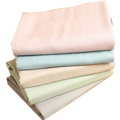 4 peças de roupa de cama de bambu liso tingido não descartável com impressão em cores sólidas