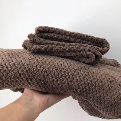 Home Logotipo personalizado Coral Veludo Microfibra Abacaxi Toalha de verificação e Toalha de banho