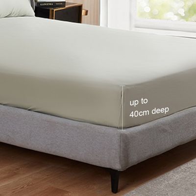 4 peças de roupa de cama de bambu liso tingido não descartável com impressão em cores sólidas