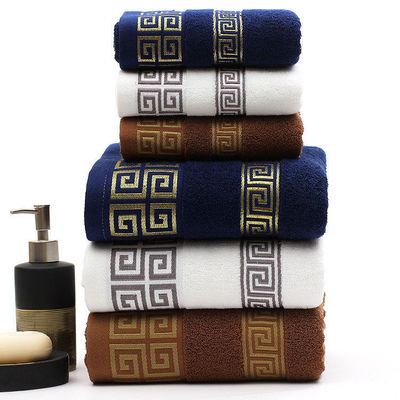 Hotel personalizado 32S Toalha de banho de algodão puro com alta absorção e design Jacquard