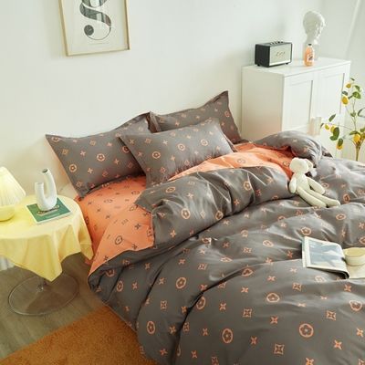 Set de roupa de cama de poliéster de 4 peças com opções de personalização