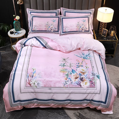 Set de roupa de cama de impressão diagonal com padrão diagonal