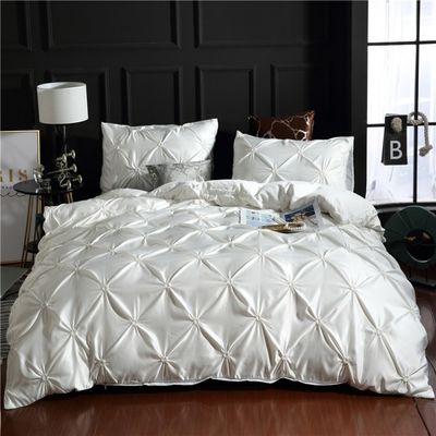 3d Luxury Style Hotel Home Branco Euro Cobertura de Cobertura Com Cobertura de Almofada 3pcs Set de Cama