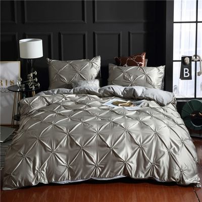 3d Luxury Style Hotel Home Branco Euro Cobertura de Cobertura Com Cobertura de Almofada 3pcs Set de Cama