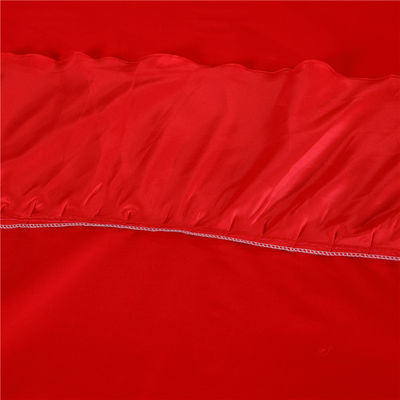 Conjunto de roupa de cama Casamento de luxo 100% algodão 200TC Lenço de cama Quilt roupa de cama anti-puxa Conjunto