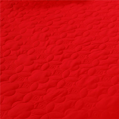 Conjunto de roupa de cama Casamento de luxo 100% algodão 200TC Lenço de cama Quilt roupa de cama anti-puxa Conjunto