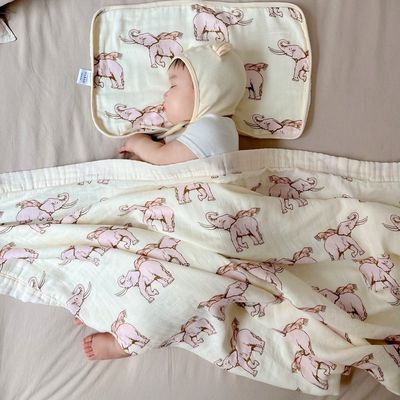 Padrão de estilo de bebê de bambu algodão gaze banho cobertor recém-nascido conjunto para cama de berço classe A