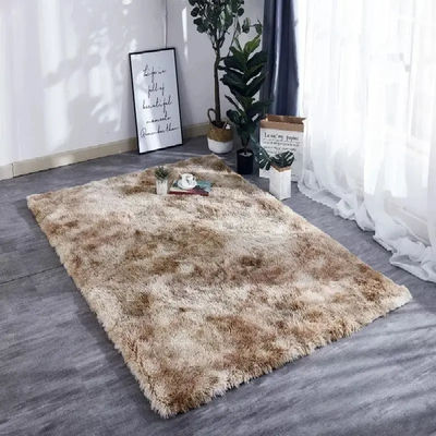 Moderno cor islâmica mista poliéster Shaggy quarto casa tapete decorativo para comercial