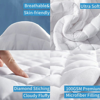 Protector de cama descartável de cor sólida para um ambiente de sono saudável e limpo