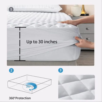 Protector de cama descartável de cor sólida para um ambiente de sono saudável e limpo
