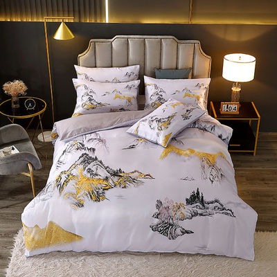 Conjunto de roupas de cama de berço de bebê inspirado na natureza com materiais sustentáveis e cortinas correspondentes