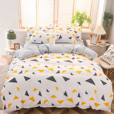 Set de cama de 4 peças de algodão puro para crianças no dormitório do estudante