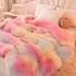 Set de roupa de cama de veludo quente de inverno luxuoso Comforter espesso Quilt Cama de cordeiro tamanho personalizado