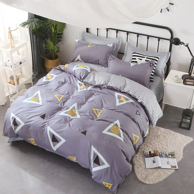 Aloe Cotton Cartoon Simple Set de Quatro Peças de Impressão para Dormitório Estudantil Amigável à Pele