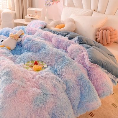 2024 Quilt Blanket For Home Mink Velvet Comforter Cristal Velvet Engrossado Inverno Quente Verão