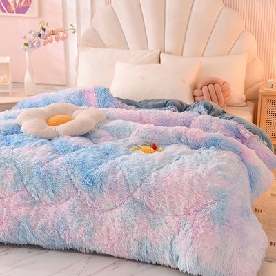 2024 Quilt Blanket For Home Mink Velvet Comforter Cristal Velvet Engrossado Inverno Quente Verão