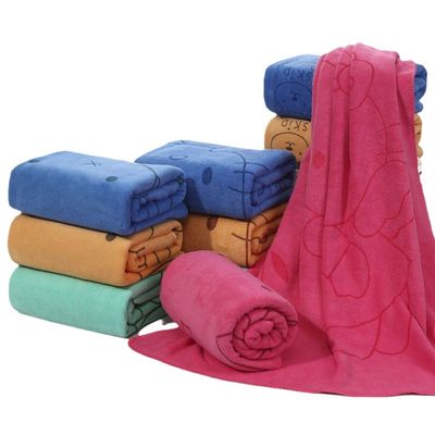 Conjunto de toalhas de mão de microfibra tecida de alta absorção de água com tamanho e cor personalizados