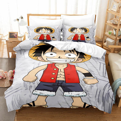 1Conjuntos de roupas de cama de.8m com impressão fotográfica personalizada Personagens de desenhos animados 3D e 40 conteúdo de tecido
