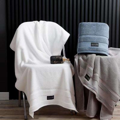 Casa ou Hotel Toalha de banho 100% de algodão Toalha de banho rectangular de alta absorção para adultos