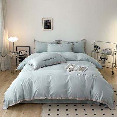 Padrões Nacionais desenho animado padrão 100% algodão roupa de cama conjunto 4pcs logotipo personalizado lençol de cama