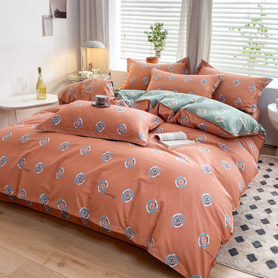 Casamento Kit de Quatro Peças Lençóis Colchão Quilt Cartoons Cama de Algodão Luxo Lençóis