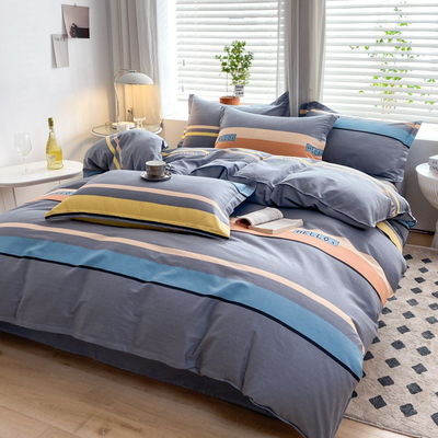 Casamento Kit de Quatro Peças Lençóis Colchão Quilt Cartoons Cama de Algodão Luxo Lençóis