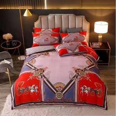 Conjunto de lençóis directos Lençóis de cama Conjunto de lençóis de cama 4 peças Cobertura de cama Luxo Lençóis de cama Caixa de almofada