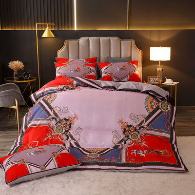 Conjunto de lençóis directos Lençóis de cama Conjunto de lençóis de cama 4 peças Cobertura de cama Luxo Lençóis de cama Caixa de almofada