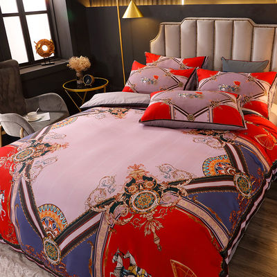 Conjunto de lençóis directos Lençóis de cama Conjunto de lençóis de cama 4 peças Cobertura de cama Luxo Lençóis de cama Caixa de almofada