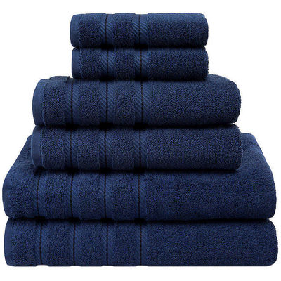 Custom Private Label Luxury Dobby Border Toalha 100% de algodão para banheiro adulto chuveiro