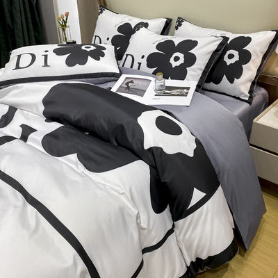 Sustentável Luxury Home Textile Designer Set de Camas com Cama de Flores