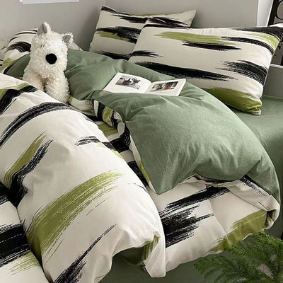 Moda simples Dimensão personalizada Set de roupa de cama floral 2-2,5 kg Peso Planta Design floral