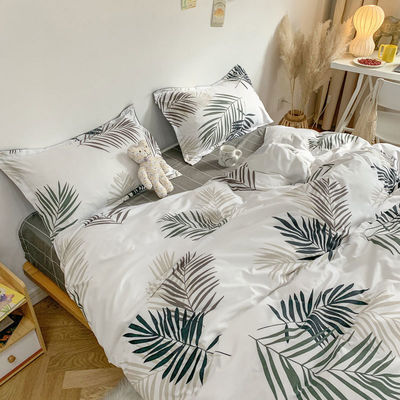 Moda simples Dimensão personalizada Set de roupa de cama floral 2-2,5 kg Peso Planta Design floral
