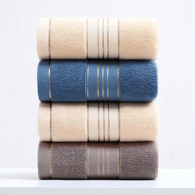 Absorção Soft Golden Satin Dobby Towel Sets para Casa e Hotel Customize Label