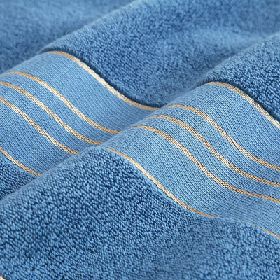 Absorção Soft Golden Satin Dobby Towel Sets para Casa e Hotel Customize Label
